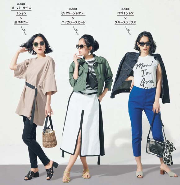 辛めカジュアル サングラスコーデ