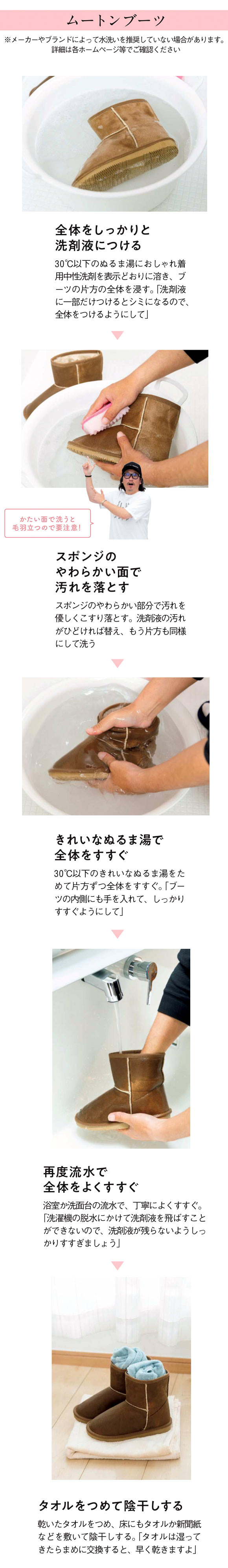 ムートンブーツ 洗濯