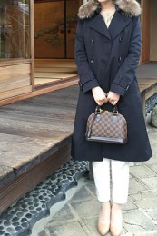 ダミエバッグコーデ3