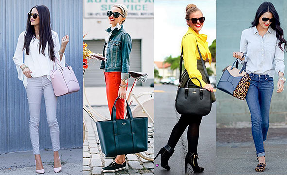 ケイトスペードバッグコーデ