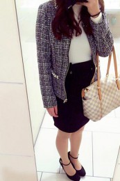 ダミエバッグコーデ9