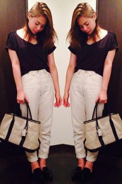 ガーデンパーティーバッグコーデ2