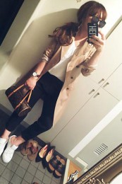 モノグラムバッグコーデ1