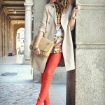 カラーパンツでアップデイト