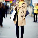 イエローブラウスでセンス良く