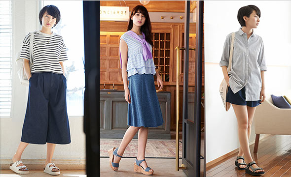 GUサンダルコーデ