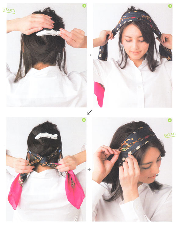 カチューシャ巻き