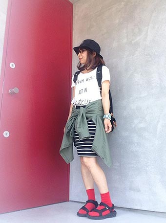 tevaサンダルコーデ3