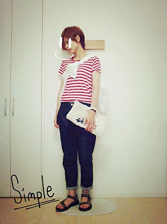 tevaサンダルコーデ1