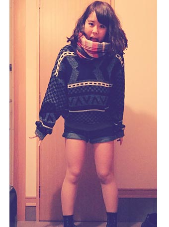 スピンズマフラーコーデ2