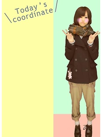 スピンズマフラーコーデ1