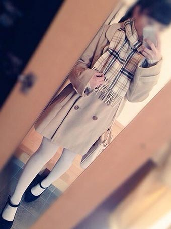 イーストボーイマフラーコーデ2