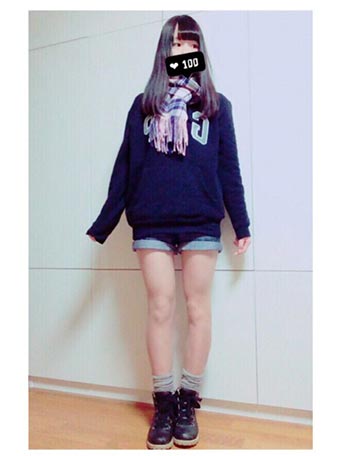 イーストボーイマフラーコーデ3