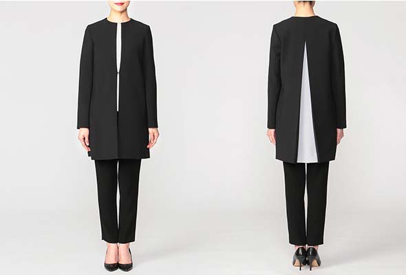 『YOKO-CHAN』のノーカラーコート