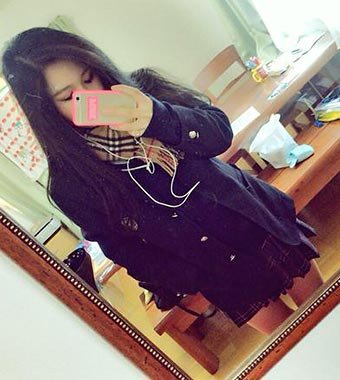 バーバリーマフラーコーデ4