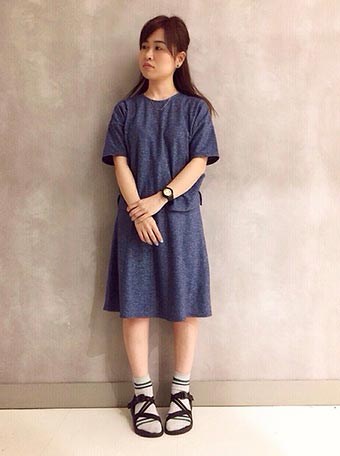 chacoサンダルコーデ1