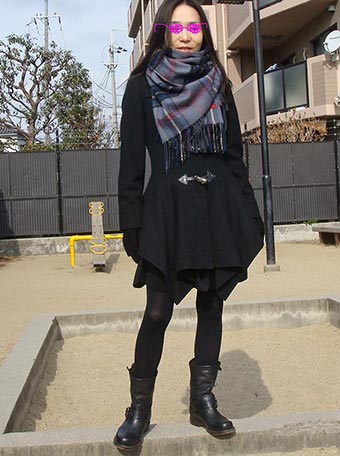 ヴィヴィアンマフラーコーデ3