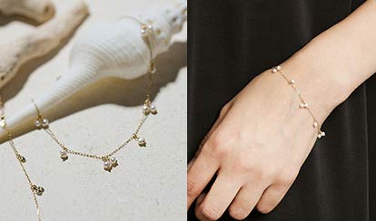 アガット-華奢ブレスレット1