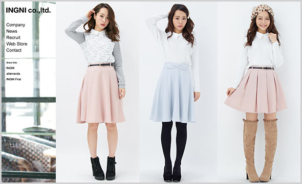 INGNI清楚系コーデ