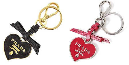 プラダペアキーホルダー-ハート