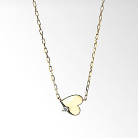 スタージュエリーハートネックレス