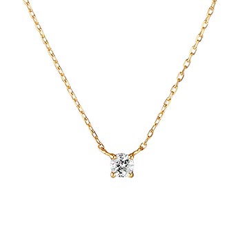 カナル4℃１粒ダイヤネックレス2