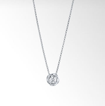 スタージュエリー1粒ダイヤネックレス1
