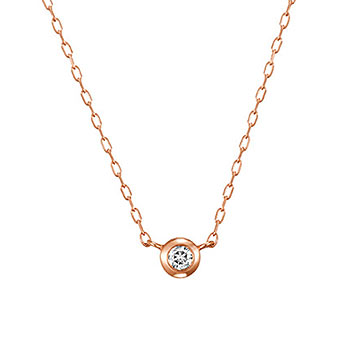 4℃1粒ダイヤネックレス2