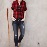 赤チェックならメンズライクにいけます。