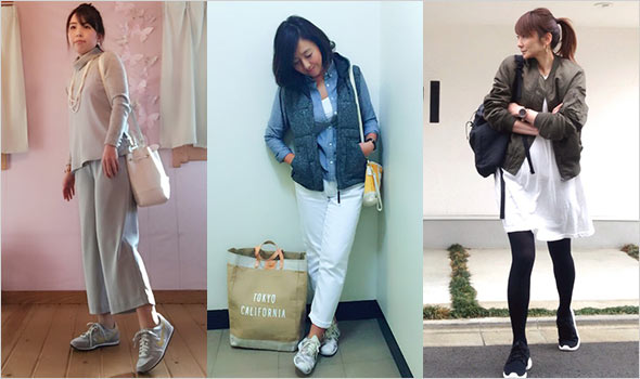 女性ナイキスニーカーコーデ