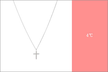 4℃-クロスネックレス