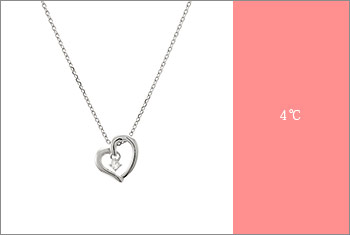 4℃-ハートモチーフネックレス