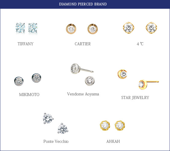 ダイヤモンドピアスブランド