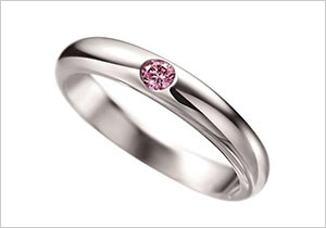 ピンク・ダイヤモンド・マリッジリング