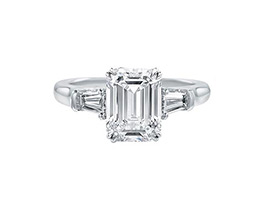 エメラルドカット・クラシック・リング