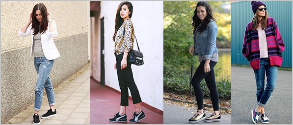 プーマ-スニーカーコーデレディース