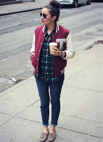 スタジャン×ジーンズ