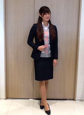 紺レディーススーツ