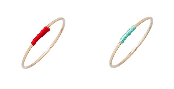 アーカー華奢ゴールドリング3