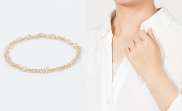 エテ華奢ゴールドリング1