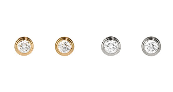 一粒ダイヤピアスカルティエ