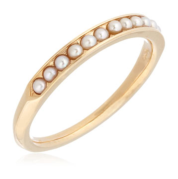 アガットパール指輪2