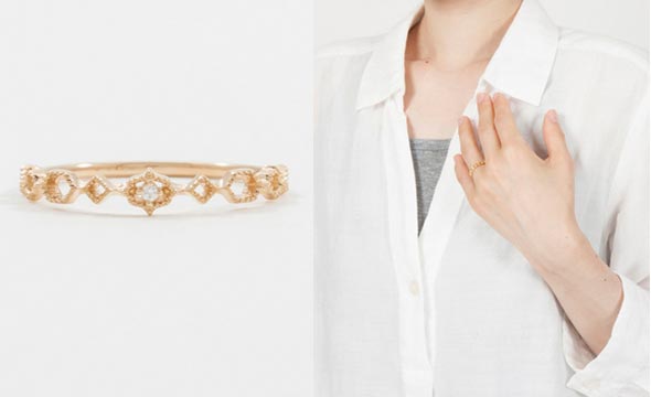 エテ華奢ゴールドリング2