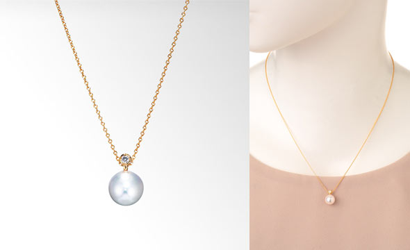 スタージュエリー１粒パールネックレス2