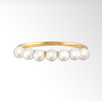 スタージュエリー華奢ゴールドリング3