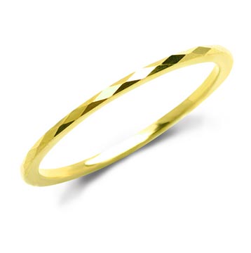 ブルーム華奢ゴールドリング