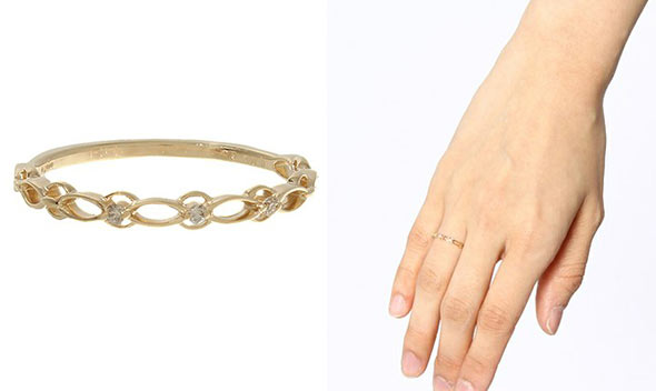 agate華奢リング4