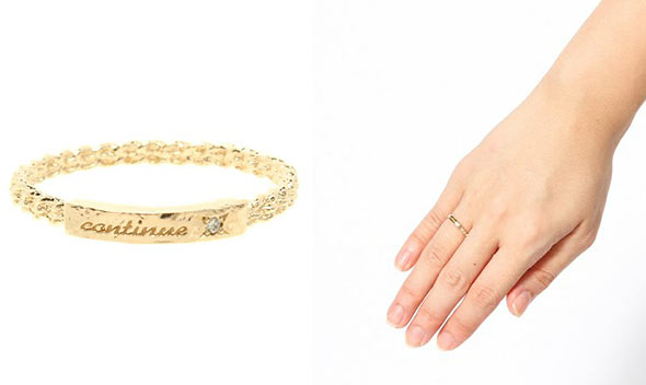 agate華奢リング3