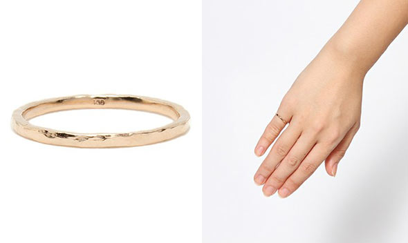 agate華奢リング1