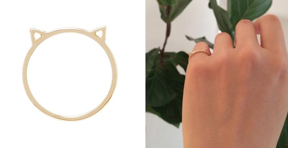 アーカー華奢ゴールドリング1